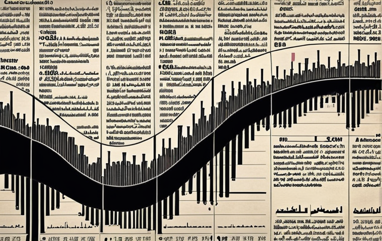 **
"A visually appealing and intricate artwork representing time series analysis. The artwork should depict a combination of numerical data flowing like a river, interspersed with qualitative elements like newspaper headlines (Arabic script), consumer trend icons, and fluctuating oil price graphs. The overall feel should be one of uncovering patterns and insights from complex data."
**