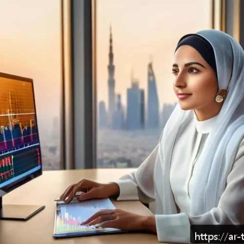 Home 15 시간에 따른 변화 예측을 위한 기법 - A sophisticated Middle Eastern businesswoman in traditional attire, sitting confidently in a modern ...